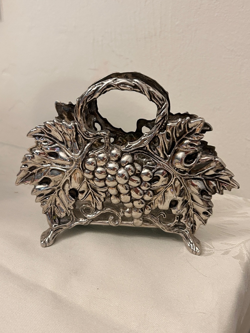 Godinger Silver Grape & Leaf Decorative Napkin Holder